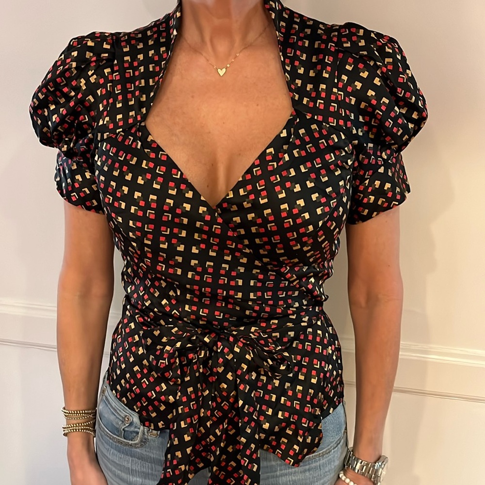 Diane von Furstenburg wrap top